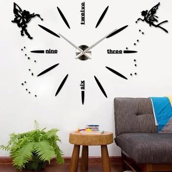 Acrylic 3D DIY Large Wall Clock Angel Mirror Stickers Silent Mirror Oversize Clock for Living Room Big Hanging Wall Clocks
Acrylic 3D DIY Large Wall Clock Angel Mirror Stickers Silent Mirror Oversize Clock for Living Room Big Hanging Wall Clocks
