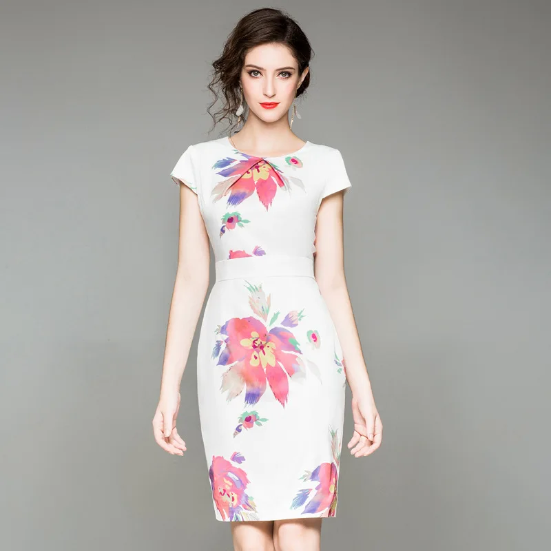 autumn work dresses 2018 new summer Floral Pencil Party Dress XXXL Fashion Trend Women Clothing summer Casual Short sleeve dress
autumn work dresses 2018 new summer Floral Pencil Party Dress XXXL Fashion Trend Women Clothing summer Casual Short sleeve dress