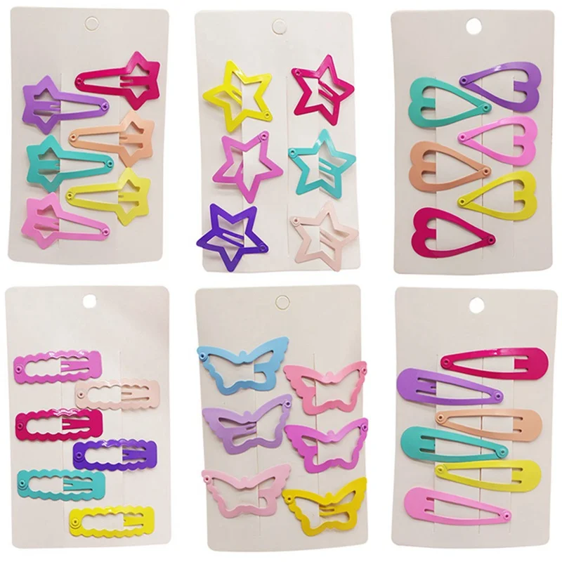 6Pcs/Set Girls Hairpins Headwear Set Candy Color Paint Geometic Hairclips Heart Star Flower Hair Clip Barrette for Kids Headwear
6Pcs/Set Girls Hairpins Headwear Set Candy Color Paint Geometic Hairclips Heart Star Flower Hair Clip Barrette for Kids Headwear