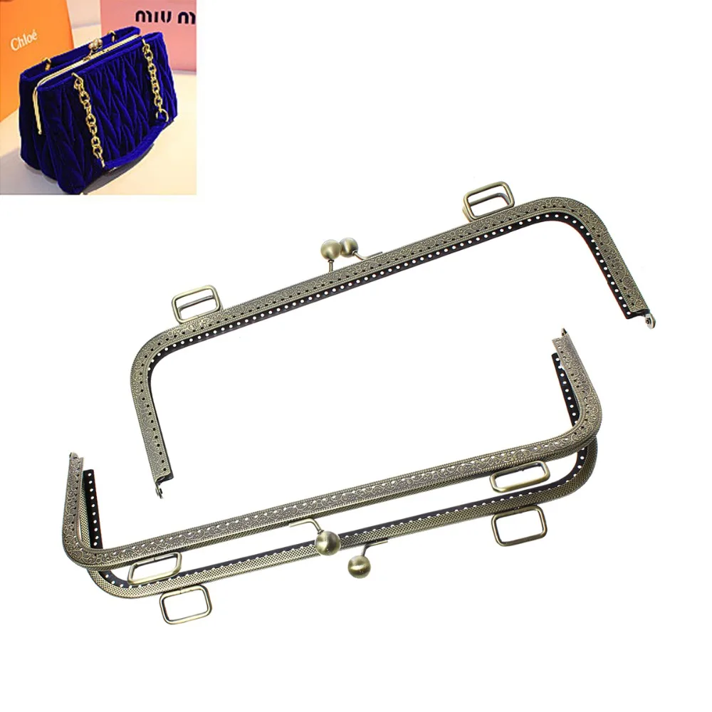 DoreenBeads Antique Bronze Tone DIY Coins Purse Bag Metal Rectangle Frame Kiss Clasps Locks Handle Clutch 29.5cm x11.5cm 1PC
DoreenBeads Antique Bronze Tone DIY Coins Purse Bag Metal Rectangle Frame Kiss Clasps Locks Handle Clutch 29.5cm x11.5cm 1PC