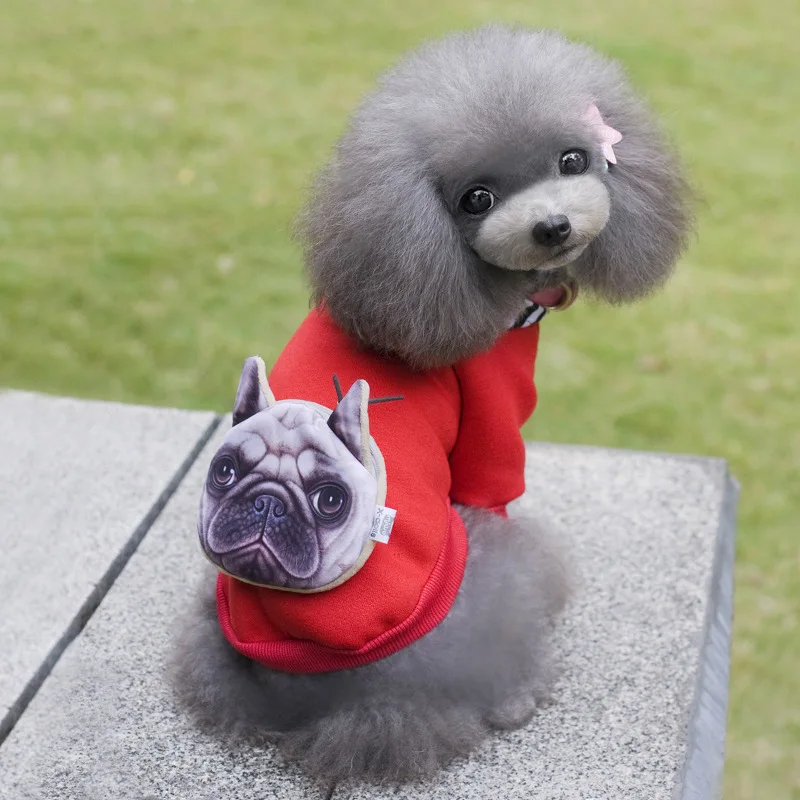 Thermal Fleece Small Dog Hoodie 100% Cotton Autumn Winter Coat 2 Legs Pet Clothing Xmas with Cute Pocket
Thermal Fleece Small Dog Hoodie 100% Cotton Autumn Winter Coat 2 Legs Pet Clothing Xmas with Cute Pocket
