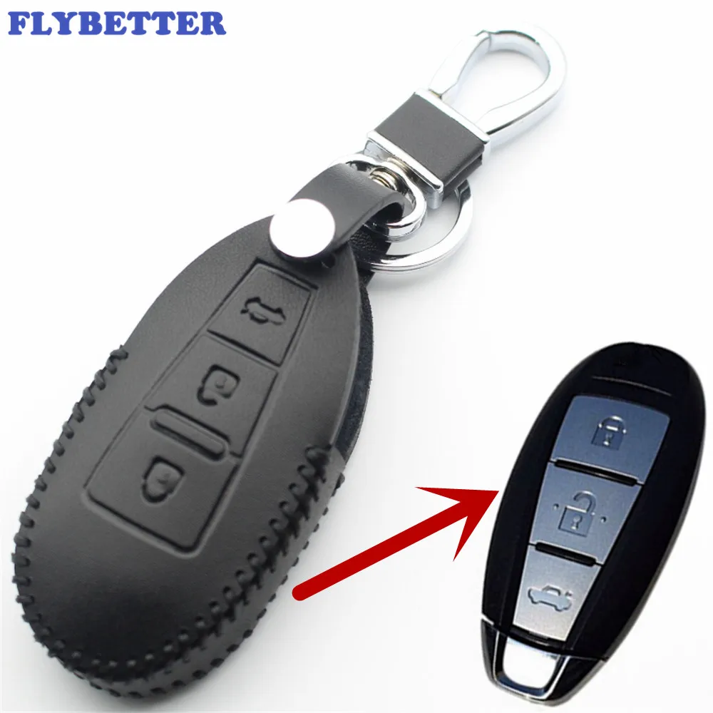 FLYBETTER Genuine Leather 3Button Smart Key Case Cover For Suzuki Swift/Kizashi/SX4/S-Cross/Maruti/Ciaz/Baleno Car Styling L373
FLYBETTER Genuine Leather 3Button Smart Key Case Cover For Suzuki Swift/Kizashi/SX4/S-Cross/Maruti/Ciaz/Baleno Car Styling L373