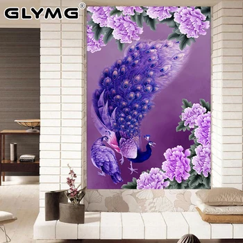 GLymg Needlework 5d Diy Diamond Painting Cross Stitch Purple Peacock Diamond Embroidery Round Rubik's Cube Drill Mosaic Picture
GLymg Needlework 5d Diy Diamond Painting Cross Stitch Purple Peacock Diamond Embroidery Round Rubik's Cube Drill Mosaic Picture