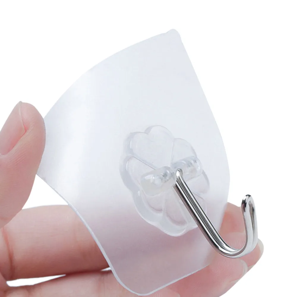 6 шт. крепкие прозрачные самоклеящиеся настенные вешалки для дверей присоска