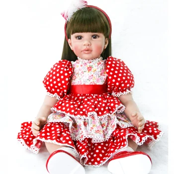 60cm Exquisite Doll Silicone Reborn Baby real girl toddler princess doll babies Birthday Gift Girls Play House toys
60cm Exquisite Doll Silicone Reborn Baby real girl toddler princess doll babies Birthday Gift Girls Play House toys