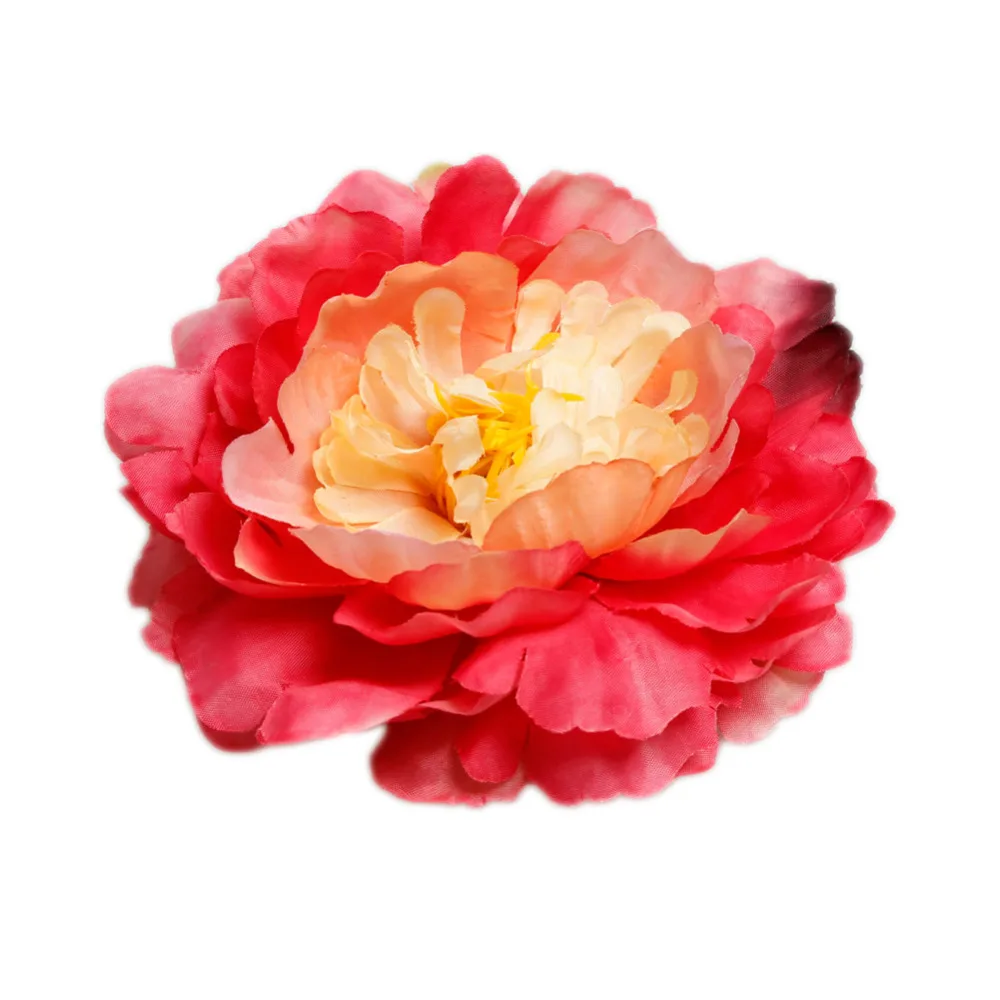 

12cm Artificial DIY Peony Large Peony Silk Flower Hat Clothing Wedding Accessories Without Clips HG-1927