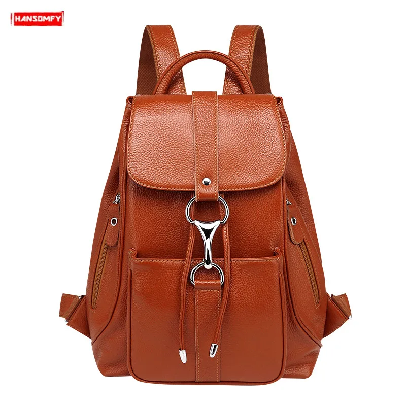 2019 new casual Genuine Leather women shoulder bag female first layer of leather wild fashion soft leather ladies backpack tide
2019 new casual Genuine Leather women shoulder bag female first layer of leather wild fashion soft leather ladies backpack tide