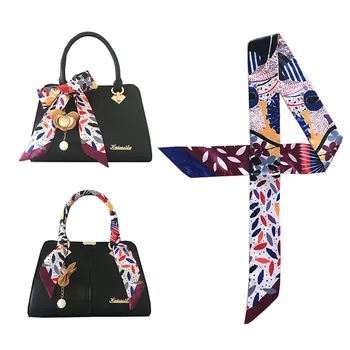 Bag Silk Scarf New Brand For Women feather Print Small Headwear Handle Bag Ribbon Fashion Skinny Long Bands Neck Tie Scarves
Bag Silk Scarf New Brand For Women feather Print Small Headwear Handle Bag Ribbon Fashion Skinny Long Bands Neck Tie Scarves