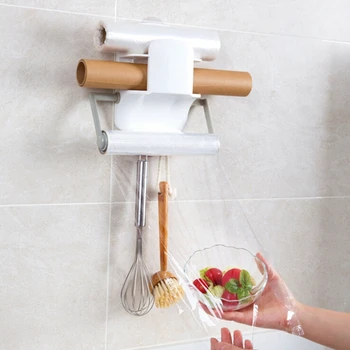Kitchen Wall Mounted Household Plastic Wrap Paper Refrigerator Storage Roll Adjustable Rack Retractable Shelf Side
Kitchen Wall Mounted Household Plastic Wrap Paper Refrigerator Storage Roll Adjustable Rack Retractable Shelf Side