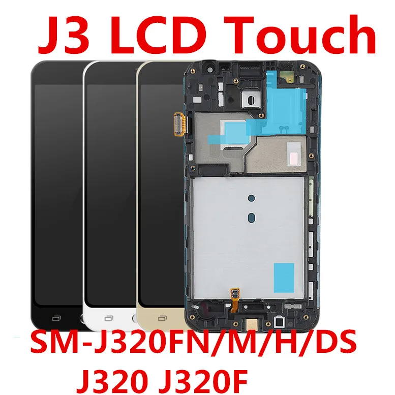 JIEYER LCD for Samsung Galaxy J3 2016 J320F Display SM-J320FN/M/H/DS J320Touch Screen Digitizer Assembly Replacement Frame
JIEYER LCD for Samsung Galaxy J3 2016 J320F Display SM-J320FN/M/H/DS J320Touch Screen Digitizer Assembly Replacement Frame