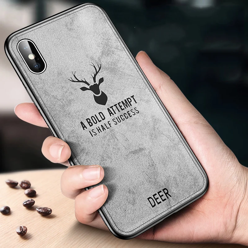 Fabric Texture Soft Silicone TPU 3D Deer Print Cloth Pattern Cover Case For iPhone 6 6s SE 5G 5s 7 8 Plus X XS Max XR Coque Capa
Fabric Texture Soft Silicone TPU 3D Deer Print Cloth Pattern Cover Case For iPhone 6 6s SE 5G 5s 7 8 Plus X XS Max XR Coque Capa