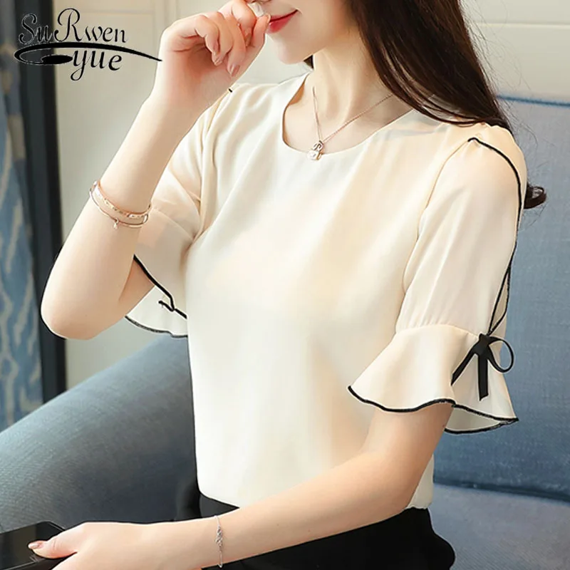 Women tops and blouses 2019 bow short sleeve women chiffon blouse shirt shirts women's clothing ladies tops blusas D621 30
Women tops and blouses 2019 bow short sleeve women chiffon blouse shirt shirts women's clothing ladies tops blusas D621 30