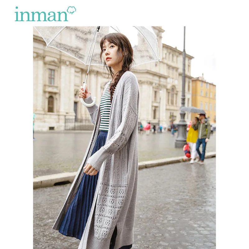 INMAN Autumn Round Collar Jacquard Weave Cardigan Sweater
INMAN Autumn Round Collar Jacquard Weave Cardigan Sweater