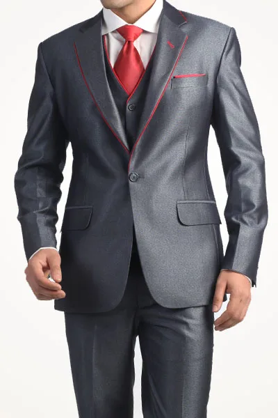 New Style Groom Tuxedo Groomsmen Shiny Gray Wedding/Dinner/Evening Suits Best Man Bridegroom (Jacket+Pants+Tie+Vest) B124
New Style Groom Tuxedo Groomsmen Shiny Gray Wedding/Dinner/Evening Suits Best Man Bridegroom (Jacket+Pants+Tie+Vest) B124