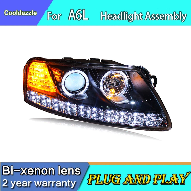 For Original Car With HID KIT For Audi A6L Angel Eyes LED Headlight Assembly 2005-2008 Year
For Original Car With HID KIT For Audi A6L Angel Eyes LED Headlight Assembly 2005-2008 Year