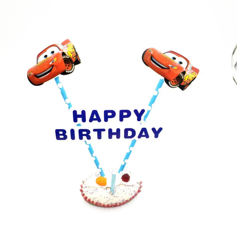 1pc Lightning Mcqueen Cupcake Toppers Cartoon Cake Flags With Paper Straw Birthday Christmas Party Decoration Supplies kid
1pc Lightning Mcqueen Cupcake Toppers Cartoon Cake Flags With Paper Straw Birthday Christmas Party Decoration Supplies kid
