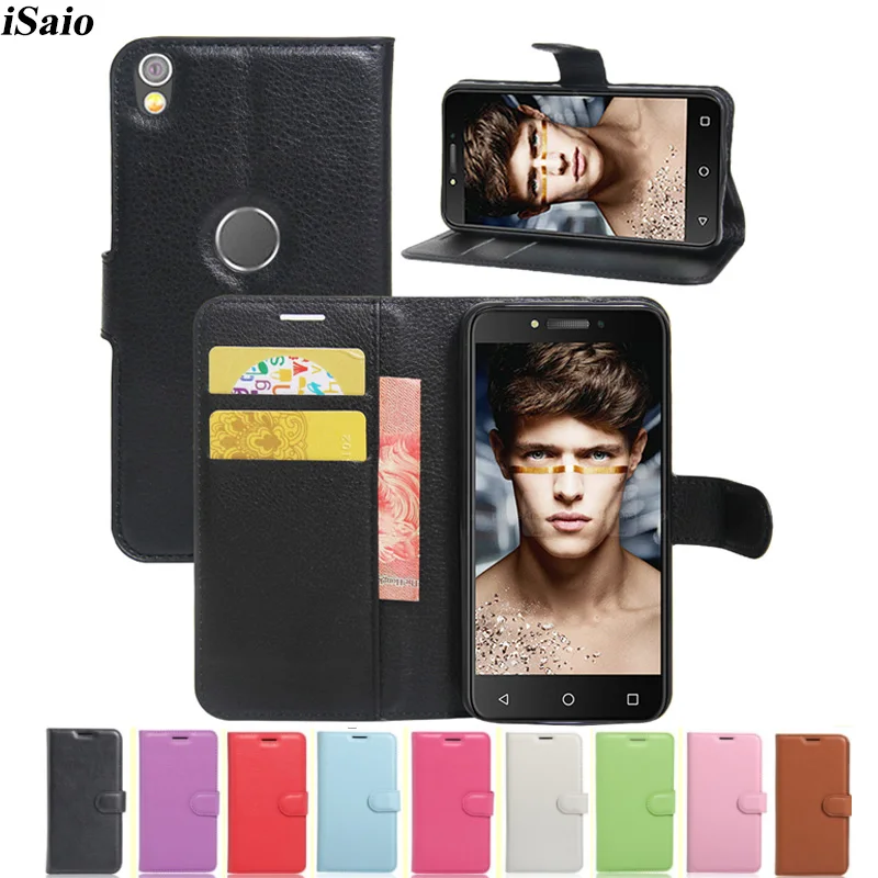 Кожаный чехол книжка для Alcatel PiXi 4 Plus Power 5023 5023F 5 5|Чехлы-портмоне| |