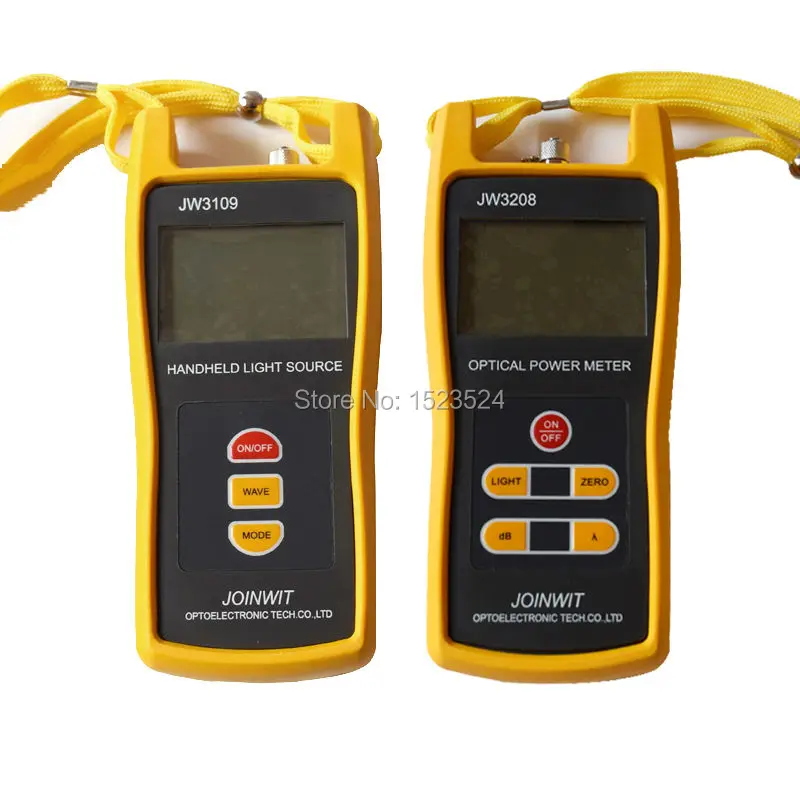 Fiber Optical Multimeter -50~+26dBm JW3208C Handheld Optical Power Meter with JW3109 Optical Light Source 1310/1550nm
Fiber Optical Multimeter -50~+26dBm JW3208C Handheld Optical Power Meter with JW3109 Optical Light Source 1310/1550nm
