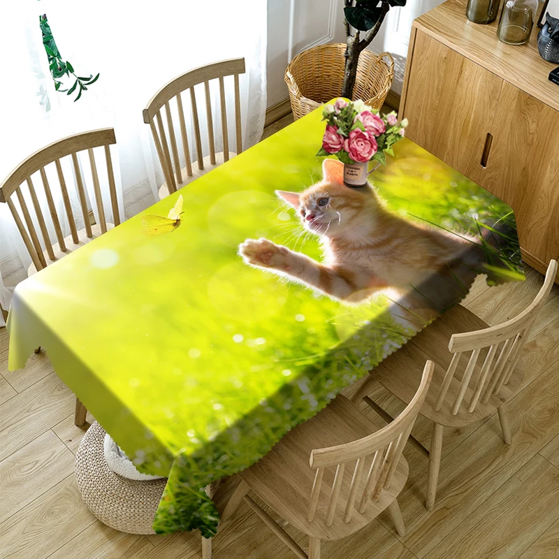 3D Tablecloth Cute Kitten Puppy Pattern Polyester Cotton Material Dustproof Tablecloth Home Party Decoration Table Cloth
3D Tablecloth Cute Kitten Puppy Pattern Polyester Cotton Material Dustproof Tablecloth Home Party Decoration Table Cloth