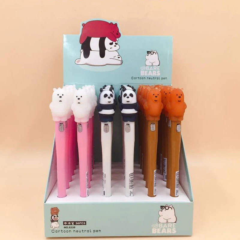3 Pcs/set Cartoon Animals Bare Bears Panda Lamp Light Black Colored Gel Pens Writing Pens Cute Stationery Office School Supplies
3 Pcs/set Cartoon Animals Bare Bears Panda Lamp Light Black Colored Gel Pens Writing Pens Cute Stationery Office School Supplies