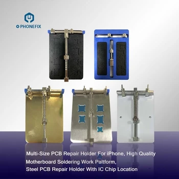 Universal PCB Fixture Holder for Phone Motherboard Repair Soldering Fixture for Motherboard BGA Chip Maintenance Platform
Universal PCB Fixture Holder for Phone Motherboard Repair Soldering Fixture for Motherboard BGA Chip Maintenance Platform