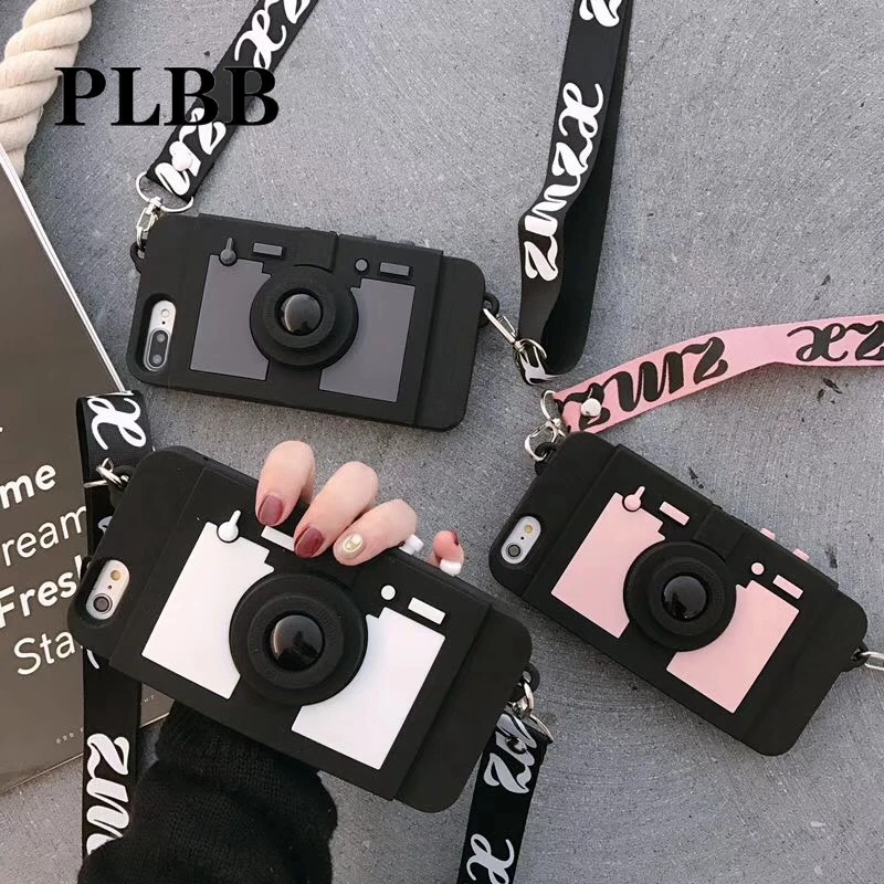 PLBB Luxury 3D Silicone Retro Camera Wallet Bag Card Stand Holder Phone Case for iPhone X 7 8 6 6s Plus Capa Fundas Cover+Strap
PLBB Luxury 3D Silicone Retro Camera Wallet Bag Card Stand Holder Phone Case for iPhone X 7 8 6 6s Plus Capa Fundas Cover+Strap