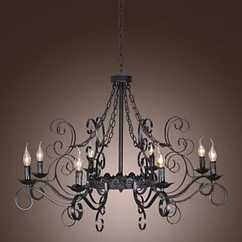 Chandeliers Black in Antique Iron Art Style Modern LED Chandelier Lamps Lights for Home Lighting Dinnig Living Room Decoration
Chandeliers Black in Antique Iron Art Style Modern LED Chandelier Lamps Lights for Home Lighting Dinnig Living Room Decoration