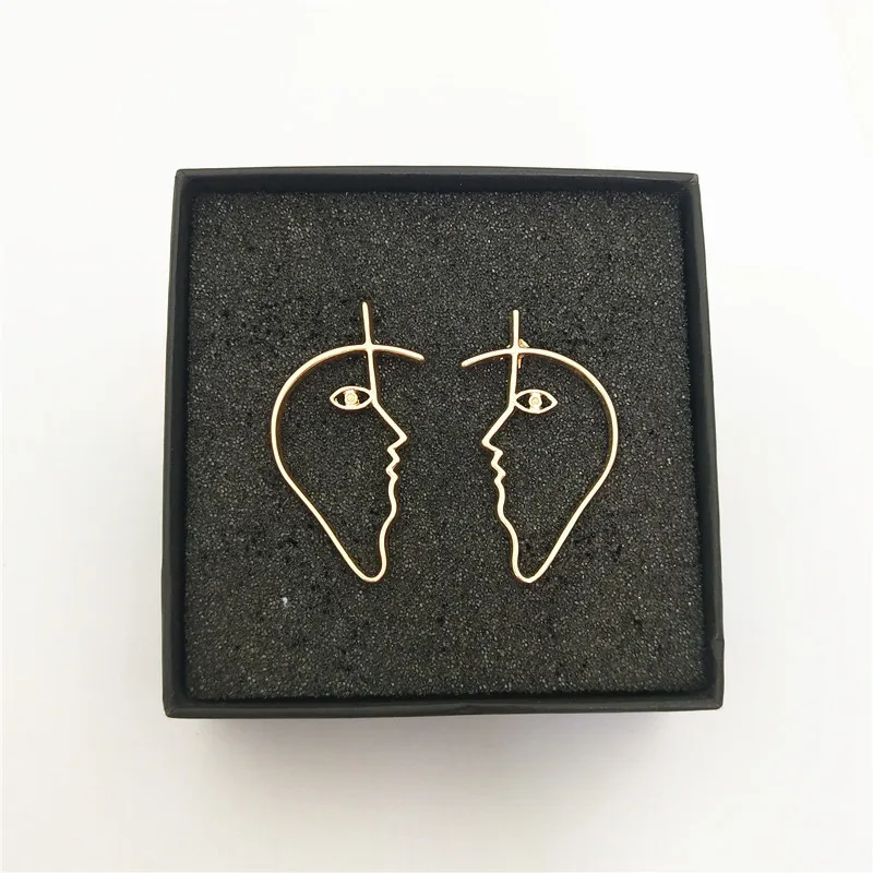Free Shipping Exaggerating Abstract Metal Face Outline Earrings New Personality Blame Eye Earrings For Women jewelry
Free Shipping Exaggerating Abstract Metal Face Outline Earrings New Personality Blame Eye Earrings For Women jewelry