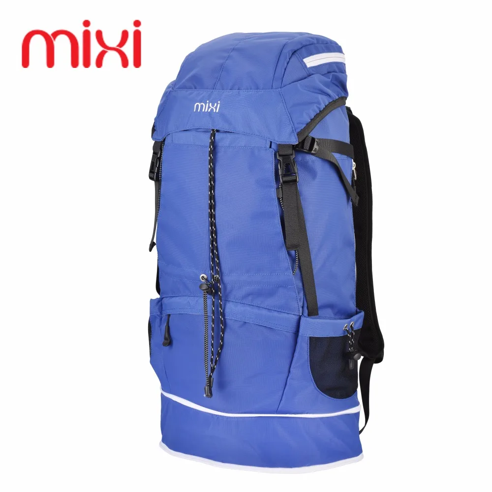 Image Mixi Large 43L Outdoor Backpack Unisex Travel Multi purpose Climbing Backpacks Hiking Big Capacity Rucksacks Camping Sports Bags