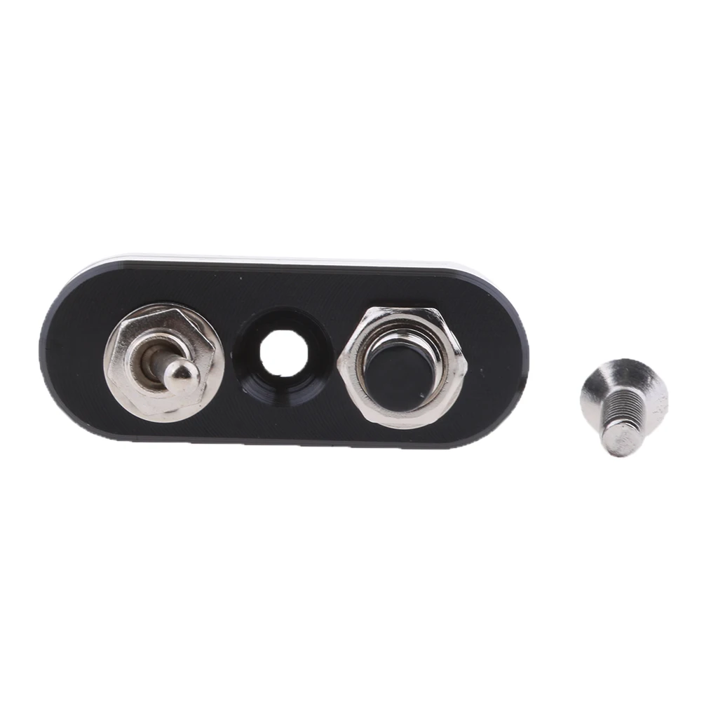 Motorbike Handlebar Double Control Start Horn Button & Toggle for Honda Black High Quality CNC Aluminum Alloy