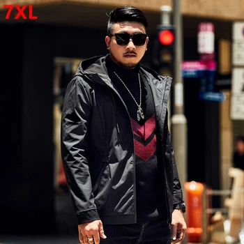Large size fashion hooded jacket big man hooded plus size male jacket black autumn 7XL 6XL 5XL
Large size fashion hooded jacket big man hooded plus size male jacket black autumn 7XL 6XL 5XL