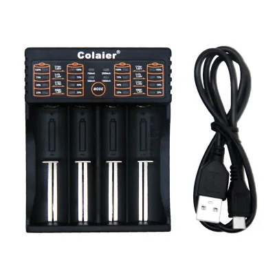 Colaier C40 Charger 1.2V 3.7V AA /AAA 18650 18350 26650 10440 14500 16340 battery smart charger
Colaier C40 Charger 1.2V 3.7V AA /AAA 18650 18350 26650 10440 14500 16340 battery smart charger