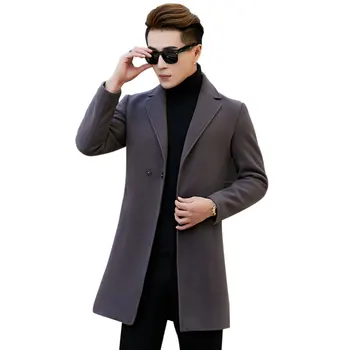 Men's Wool Coats Fashion 2018 New Casual Long Trench Jacket Male Solid Color Thick Soft Comfortable Hot Sale Overcoat Size L 4XL
Men's Wool Coats Fashion 2018 New Casual Long Trench Jacket Male Solid Color Thick Soft Comfortable Hot Sale Overcoat Size L 4XL