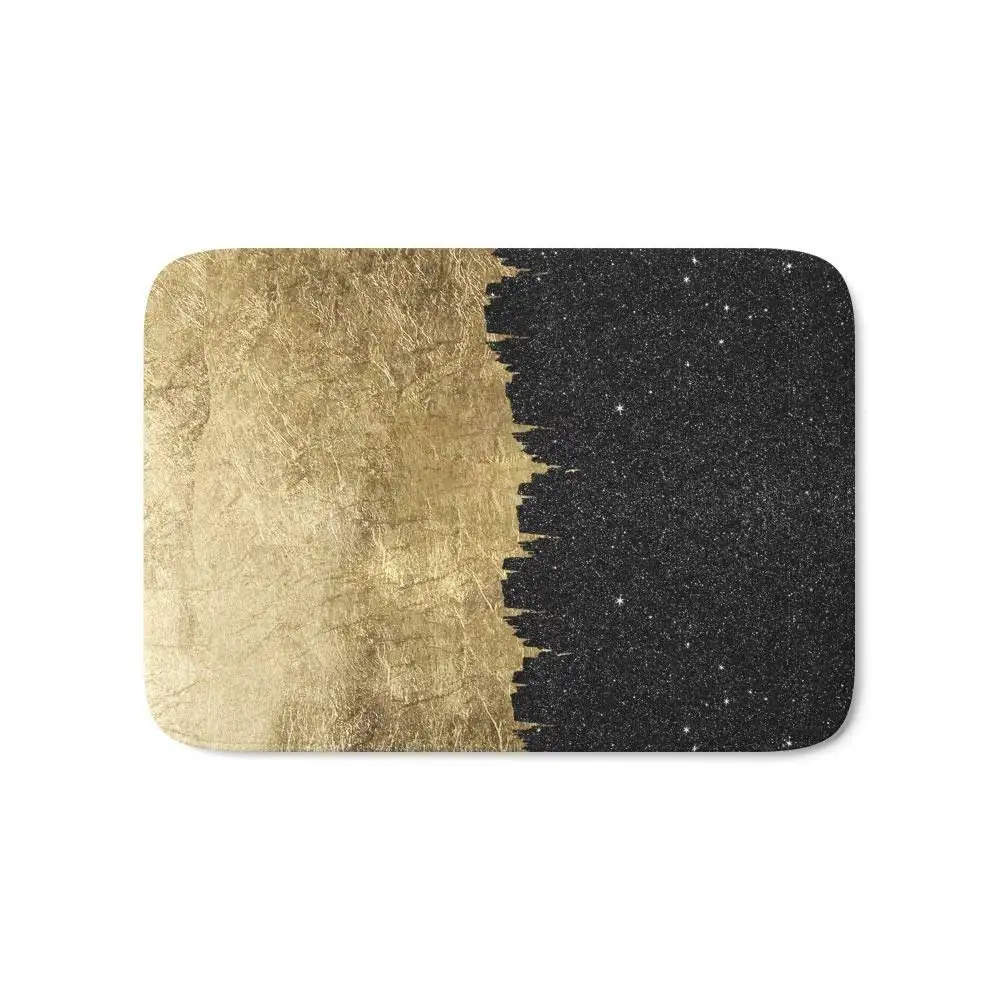 Faux Gold & Black Starry Night Brushstrokes Bath Floor Home Welcome Mat Kitchen Indoor Outdoor Front Entrance Rug
Faux Gold & Black Starry Night Brushstrokes Bath Floor Home Welcome Mat Kitchen Indoor Outdoor Front Entrance Rug