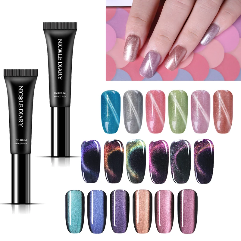 NICOLE DIARY 8ml Shimmer Cat Eyes Nail Gel Polish 5D Soak Off Long Lasting Manicure Nail Art Gel Lamp Lacquer Varnish for UV LED
NICOLE DIARY 8ml Shimmer Cat Eyes Nail Gel Polish 5D Soak Off Long Lasting Manicure Nail Art Gel Lamp Lacquer Varnish for UV LED