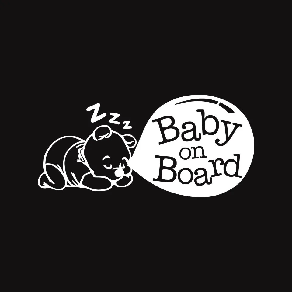 Cunymagos BABY ON BOARD Cute Cartoon Car Sticker Tail Warning Logo Decals Car Styling Auto Motorcycle Decal Stickers 17.88 (4)