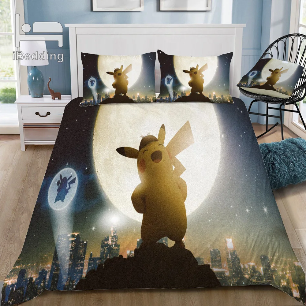 Cute Movie Pokemon Cartoon Pattern 3D Bedding Set Printed Duvet Cover Set Twin Full Queen King Size Dropshipping
Cute Movie Pokemon Cartoon Pattern 3D Bedding Set Printed Duvet Cover Set Twin Full Queen King Size Dropshipping