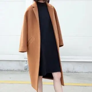 Winter Jacket Women Single Button Elegant Warm Woolen Coat Women Outerwear Full Sleeve Thicken Long Overcoats
Winter Jacket Women Single Button Elegant Warm Woolen Coat Women Outerwear Full Sleeve Thicken Long Overcoats