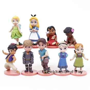 Princesses Toys Dolls Elsa Anna Alice Tinker Bell Moana Cartoon PVC Figures Girls Gifts 9pcs/set 
Princesses Toys Dolls Elsa Anna Alice Tinker Bell Moana Cartoon PVC Figures Girls Gifts 9pcs/set