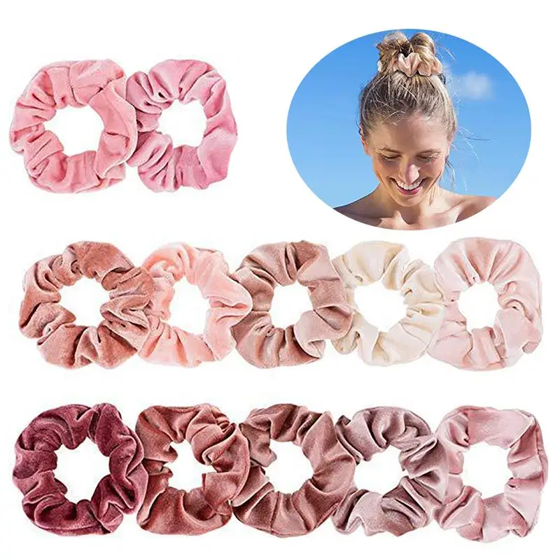 12PCS Velvet Pink Hair Rope Hair Scrunchy Fashion Elastic Ponytail Holder Hair Band Headwear Accessories For Girl Women
12PCS Velvet Pink Hair Rope Hair Scrunchy Fashion Elastic Ponytail Holder Hair Band Headwear Accessories For Girl Women