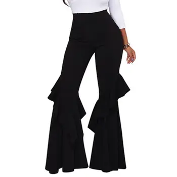 New Stylish Women Party Casual Micro Bell-Bottom Ruffled Asymmetrical Trousers Pants
New Stylish Women Party Casual Micro Bell-Bottom Ruffled Asymmetrical Trousers Pants