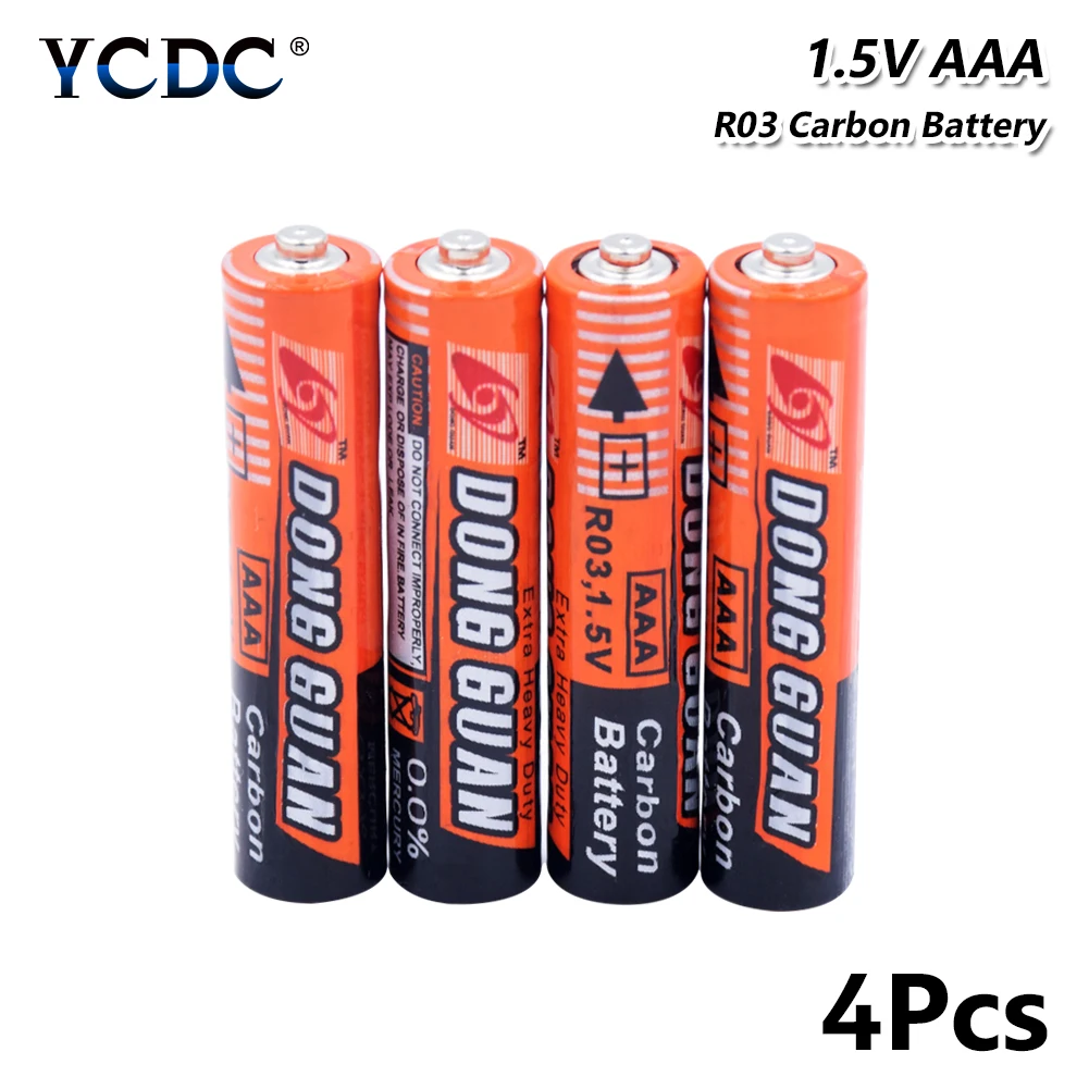 AAA 1.5V Carbon Dry Battery UM4 LR03 MN2400 MICRO 24A 24AC Batteries For portable DVD Remote Control Toys 4Pcs
AAA 1.5V Carbon Dry Battery UM4 LR03 MN2400 MICRO 24A 24AC Batteries For portable DVD Remote Control Toys 4Pcs