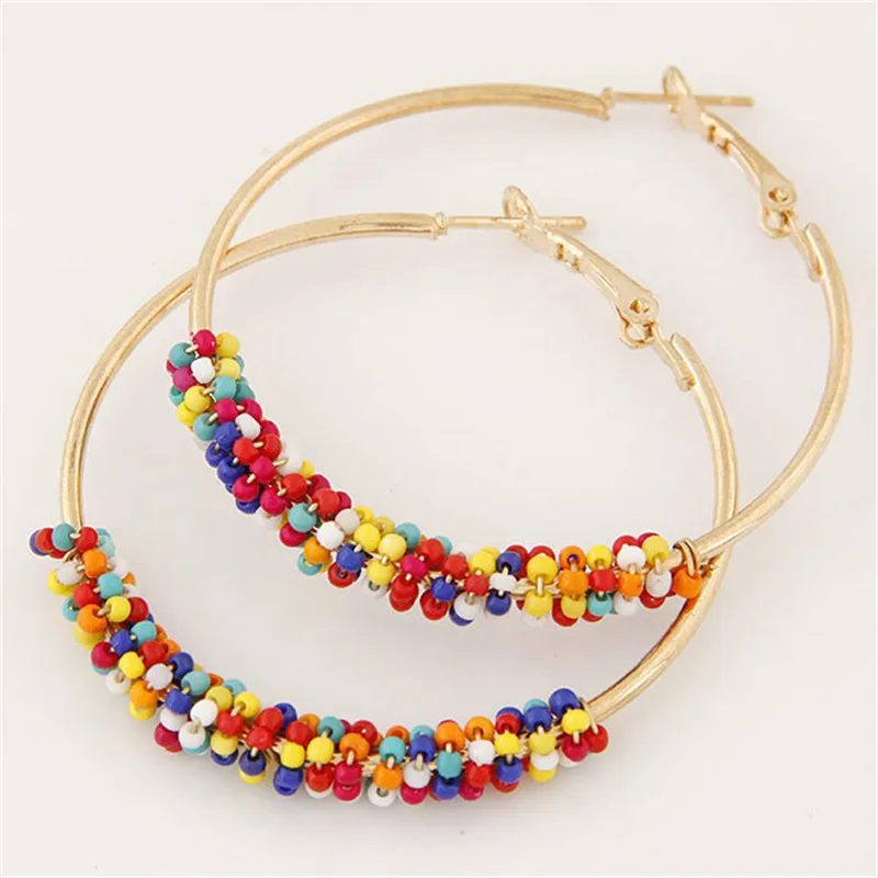 2018 Bohemian Gold Color Big Circle Hoop Earrings for Women Statement Pendientes Earrings Party Wedding Brincos Oorbellen
2018 Bohemian Gold Color Big Circle Hoop Earrings for Women Statement Pendientes Earrings Party Wedding Brincos Oorbellen