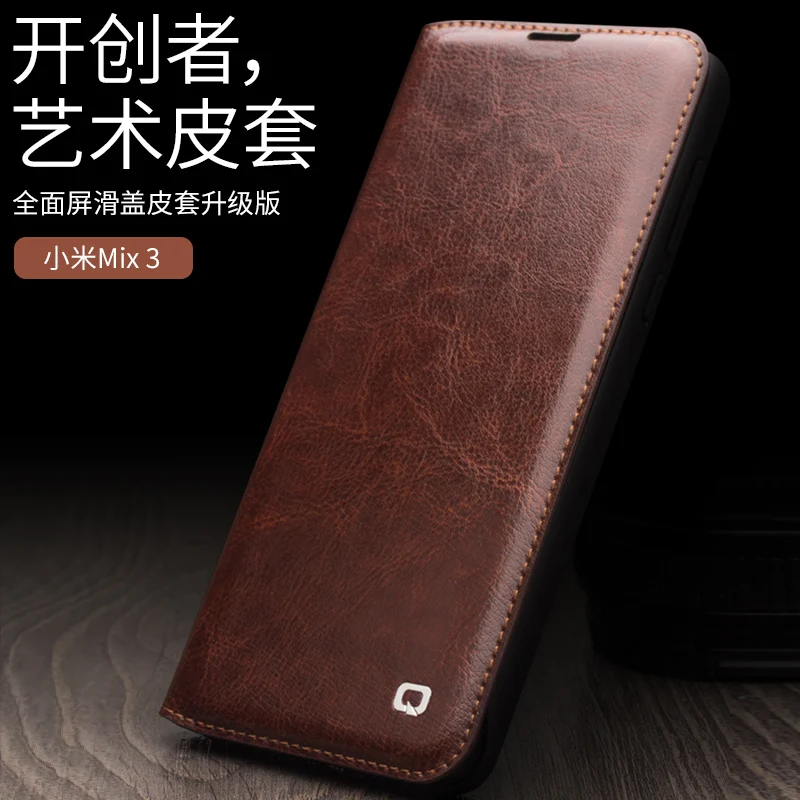 For Xiaomi Mi Mix3 Original QIALINO Brand Natural Calf Skin Genuine Leather Case Cover For Xiaomi Mix 3 Top Quality Card Pocket
For Xiaomi Mi Mix3 Original QIALINO Brand Natural Calf Skin Genuine Leather Case Cover For Xiaomi Mix 3 Top Quality Card Pocket