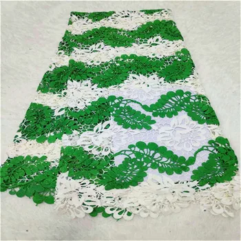 Water Soluble Lace African Fabric green white Stones High Quality Latest Nigerian Guipure Lace Cord Fabric for Wedding Dress
Water Soluble Lace African Fabric green white Stones High Quality Latest Nigerian Guipure Lace Cord Fabric for Wedding Dress
