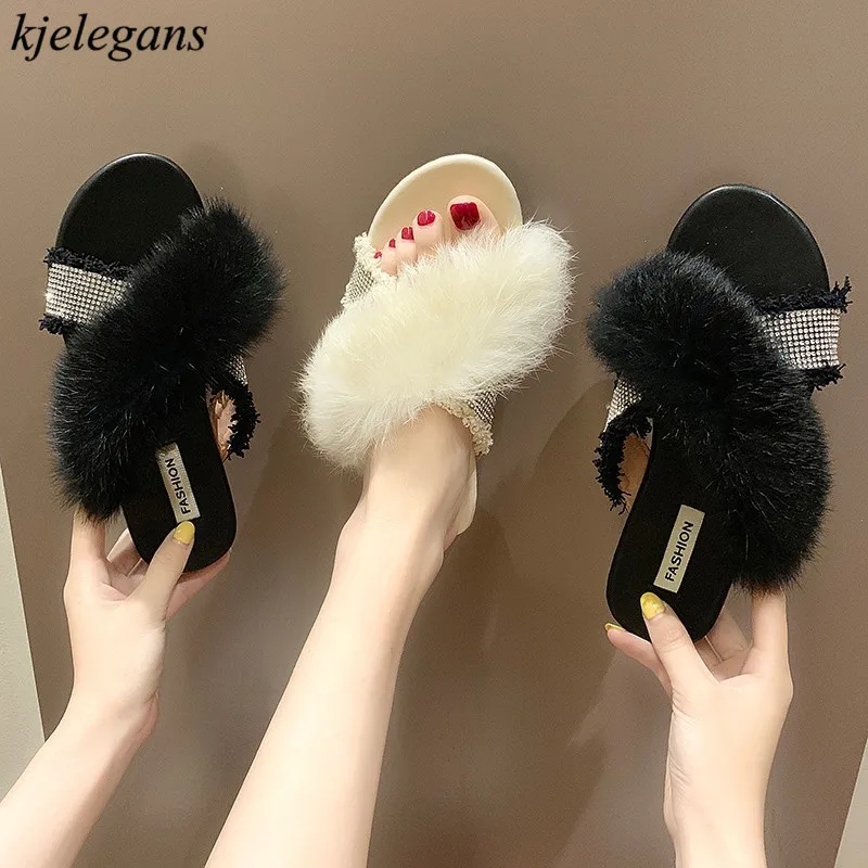 Kjelegans 2019 shoes femme Gladiator women slipper flats shoes shiny crystal open toe Rhinestone Plush pantoufle femme
Kjelegans 2019 shoes femme Gladiator women slipper flats shoes shiny crystal open toe Rhinestone Plush pantoufle femme