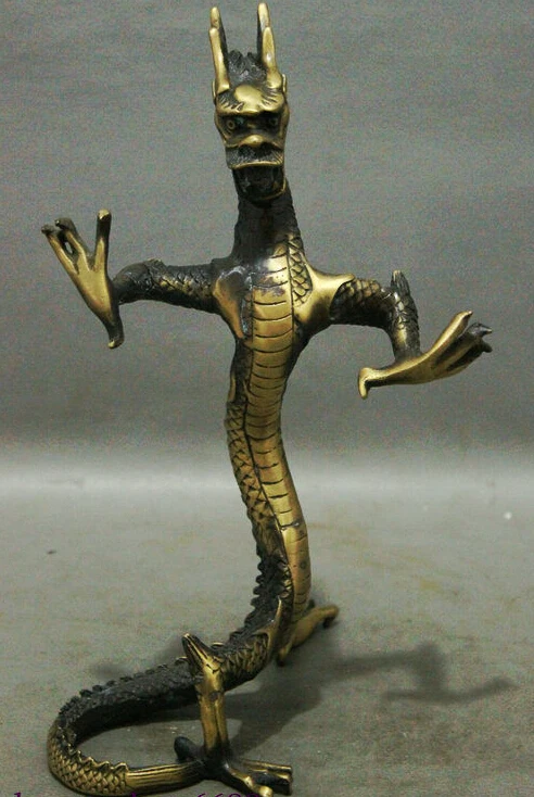 10" Classic Chinese Collect Palace Exorcise Bronze Year Zodiac Dragon Art Statue
10" Classic Chinese Collect Palace Exorcise Bronze Year Zodiac Dragon Art Statue