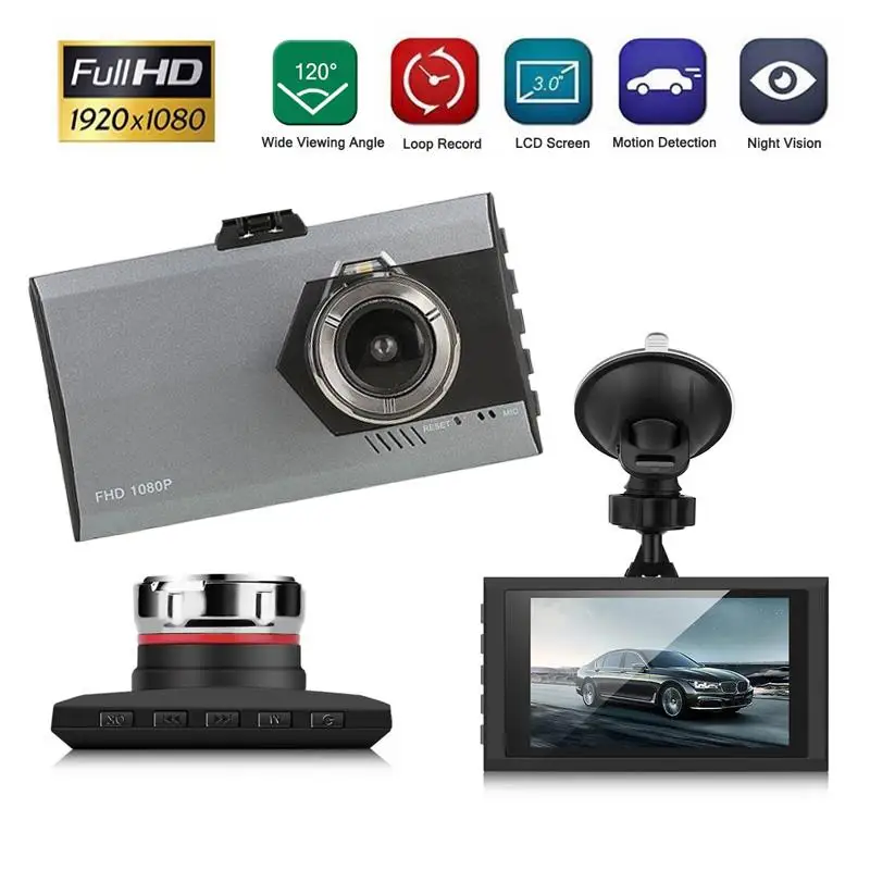 Vehemo Night Vision G-Sensor Video Recorder DVR 3 Inches HD Universal Dash Cam Gray Loop Recording Smart
Vehemo Night Vision G-Sensor Video Recorder DVR 3 Inches HD Universal Dash Cam Gray Loop Recording Smart