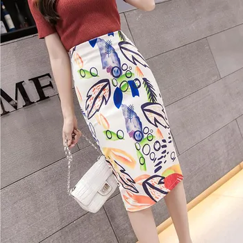 Women's Leaf Print Skirt Summer Pencil skirt Digital Graphic European High Waist Sexy Midi Skirts Split Lady Female Falda SP609
Women's Leaf Print Skirt Summer Pencil skirt Digital Graphic European High Waist Sexy Midi Skirts Split Lady Female Falda SP609