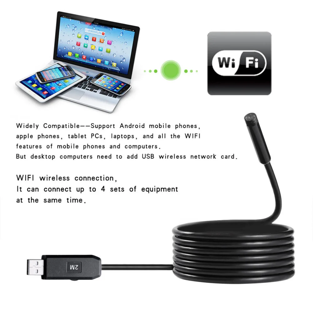 2M 6 LED USB IP67 Waterproof Endoscope Borescope Tube Snake Inspection Video Camera 7mm Lens Mirco USB Endoscope Lens Mirror
2M 6 LED USB IP67 Waterproof Endoscope Borescope Tube Snake Inspection Video Camera 7mm Lens Mirco USB Endoscope Lens Mirror